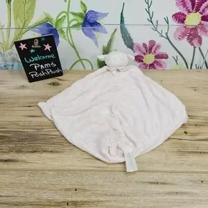 Angel Dear Toys Angel Dear Pink White Sleeping Lamb Baby Lovey